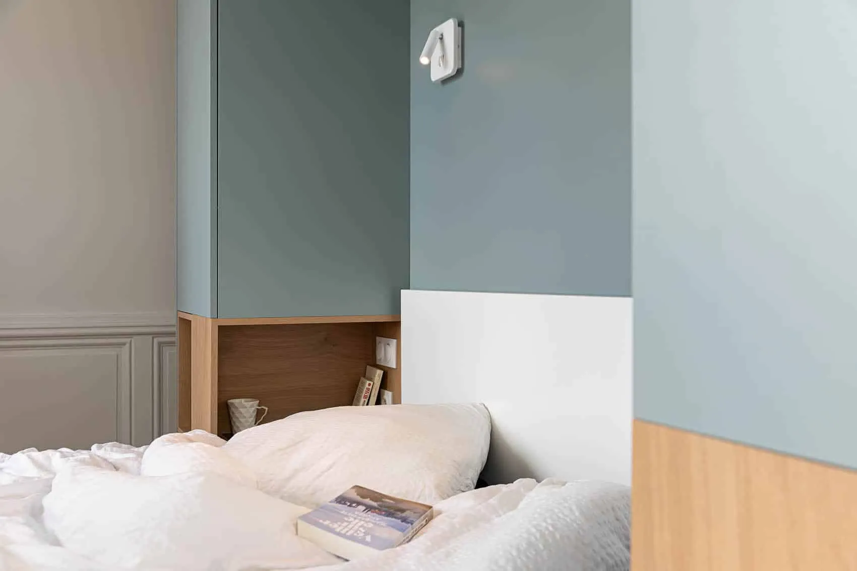 Meuble sur mesure dans un appartement de la Croix-Rousse, dessiné par Picture Design, architecte d'intérieur à Lyon